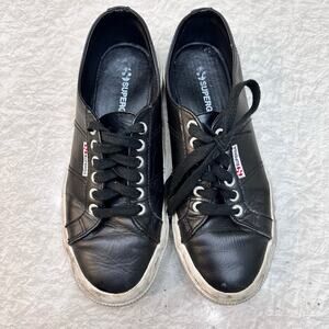Superga Coty Black Sneakers Size 39.5